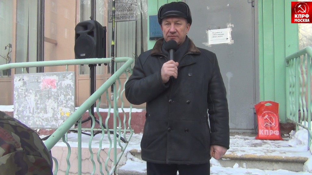 Выступление В.Ф. Рашкина на встрече с жителями района Кузьминки 16.01.2015!