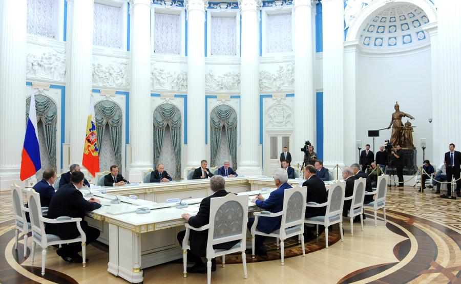 Г.А. Зюганов на встрече с В.В. Путиным