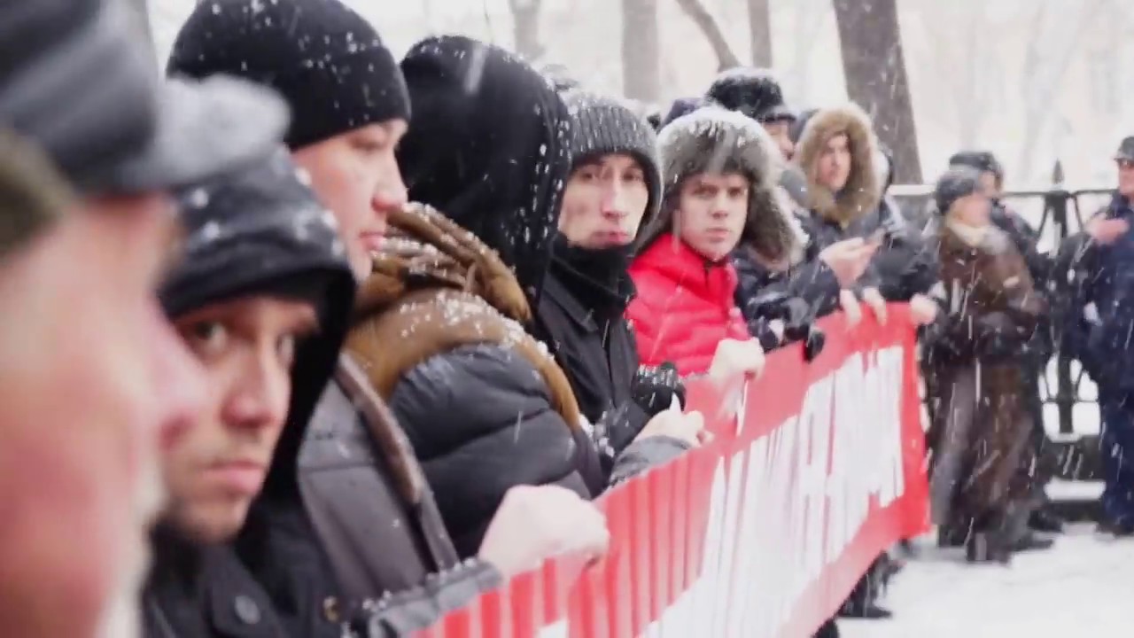 ШЕСТВИЕ  КПРФ 23-ГО ФЕВРАЛЯ 2017 года