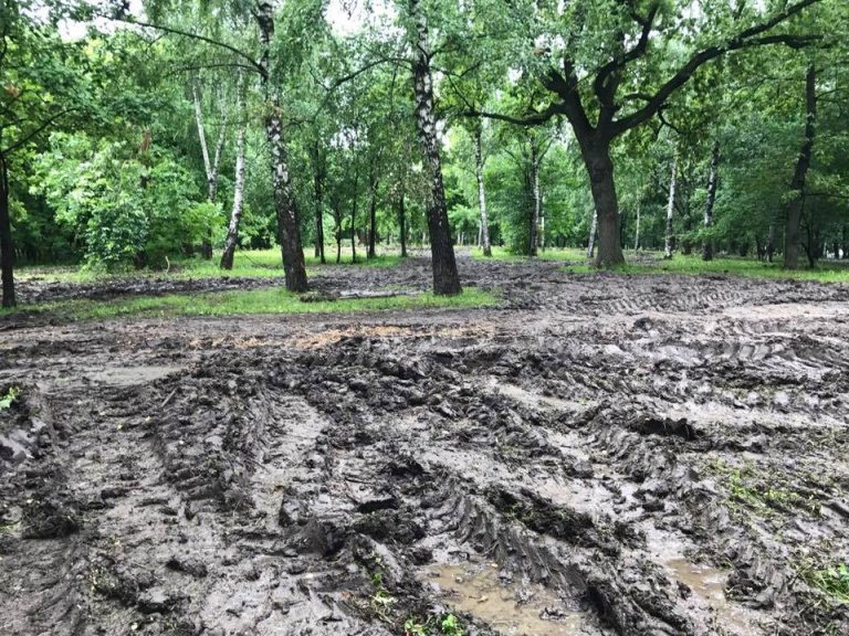 Уничтожение парка Михалково под видом «благоустройства»