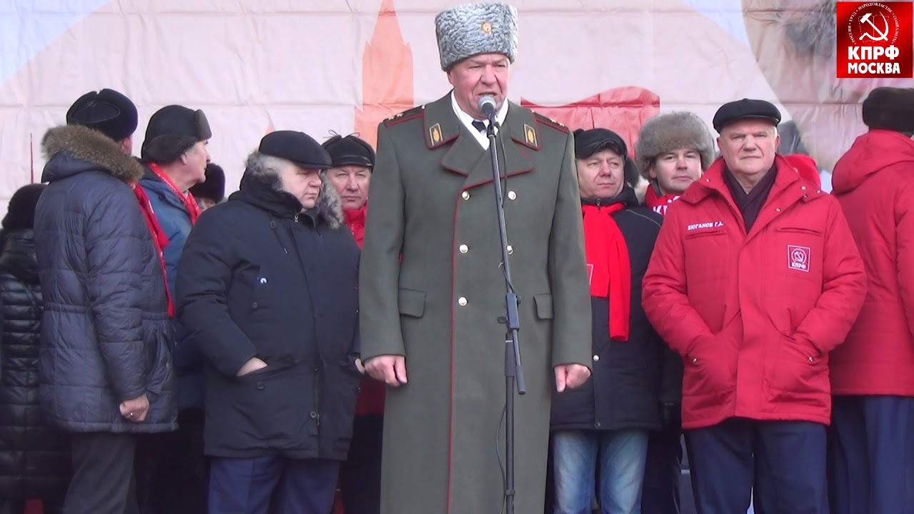 Выступление Виктора Соболева на московском митинге в честь 100 летия КРАСНОЙ АРМИИ!