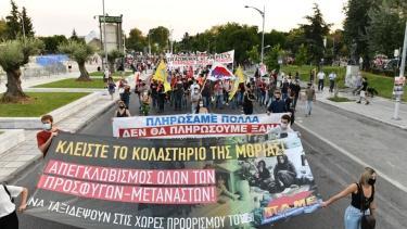 Греция. Массовый митинг профсоюзов в Салониках