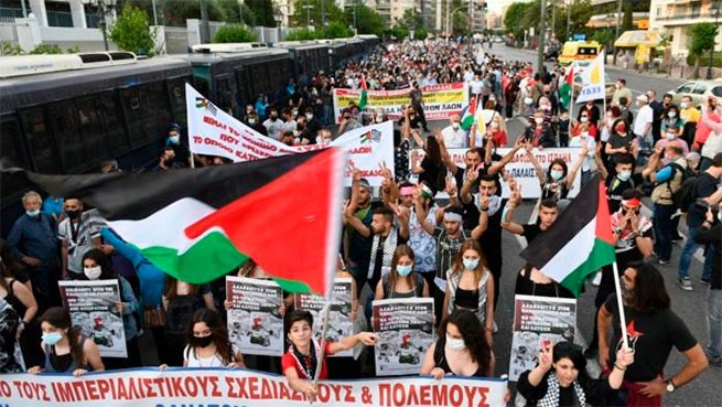 Греция. Солидарность с палестинским народом! Никакого участия в империалистических планах!