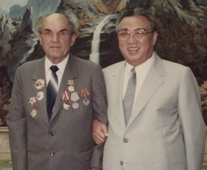 Президент Ким Ир Сен и Я. Т. Новиченко