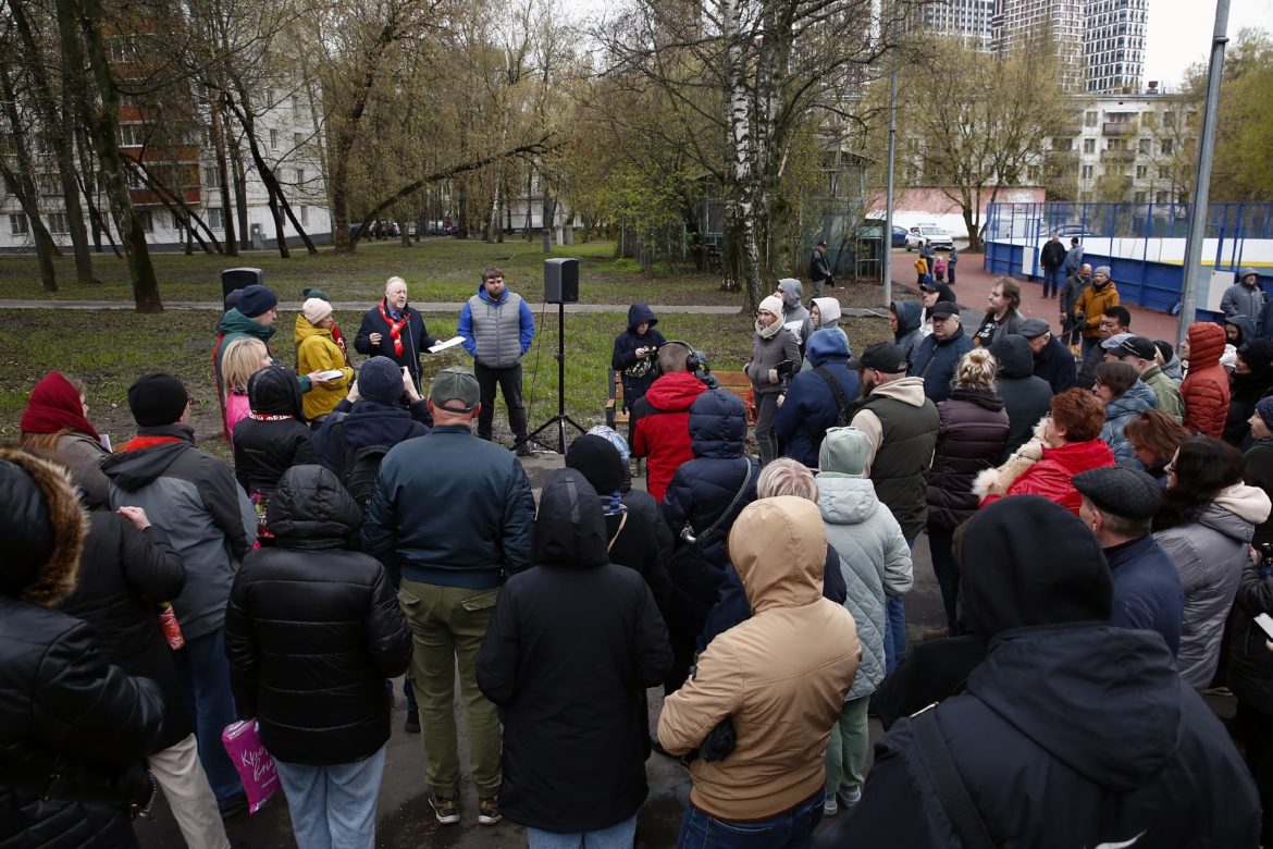 Протестная встреча Сергея Обухова в районе Гольяново